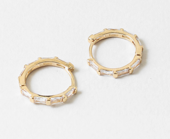 Baguette Hoop Earrings
