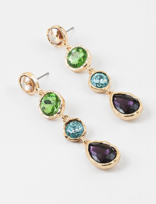 Dawn - Dangle Earrings (Purple)