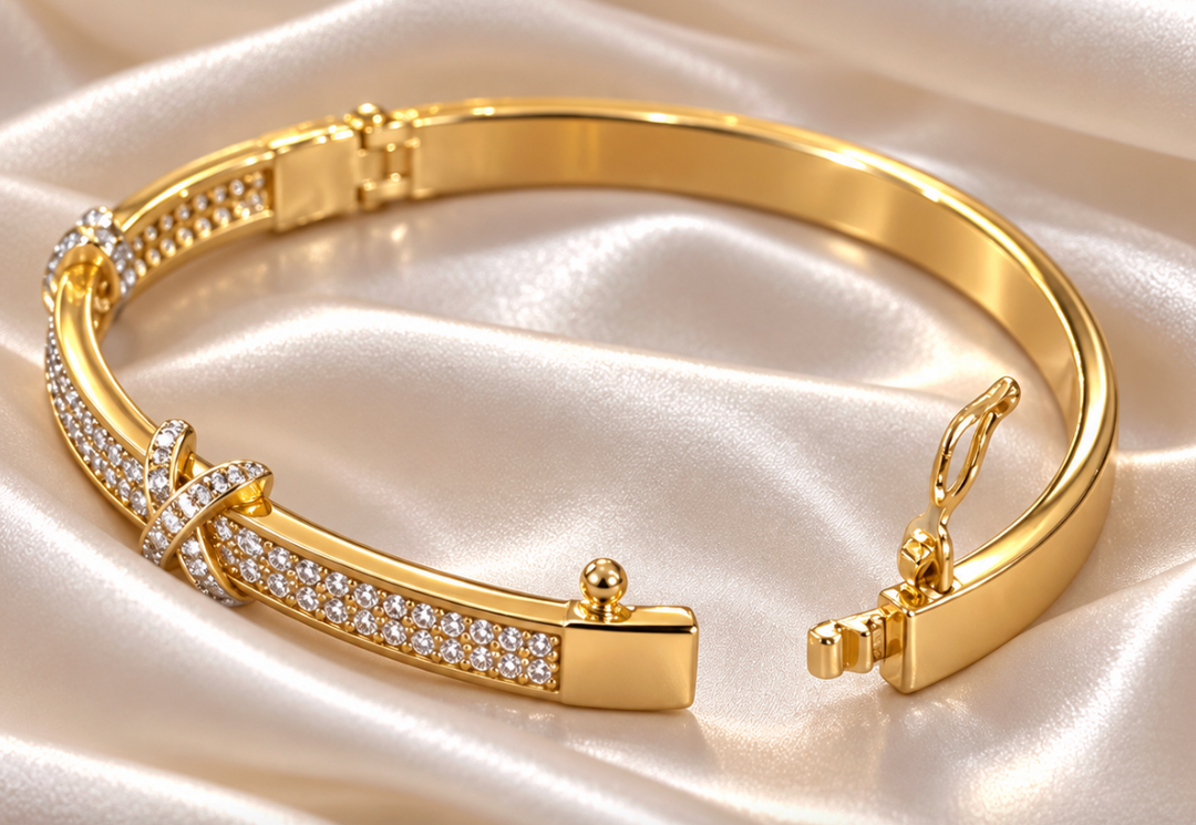 Tia - X Bangle Bracelet