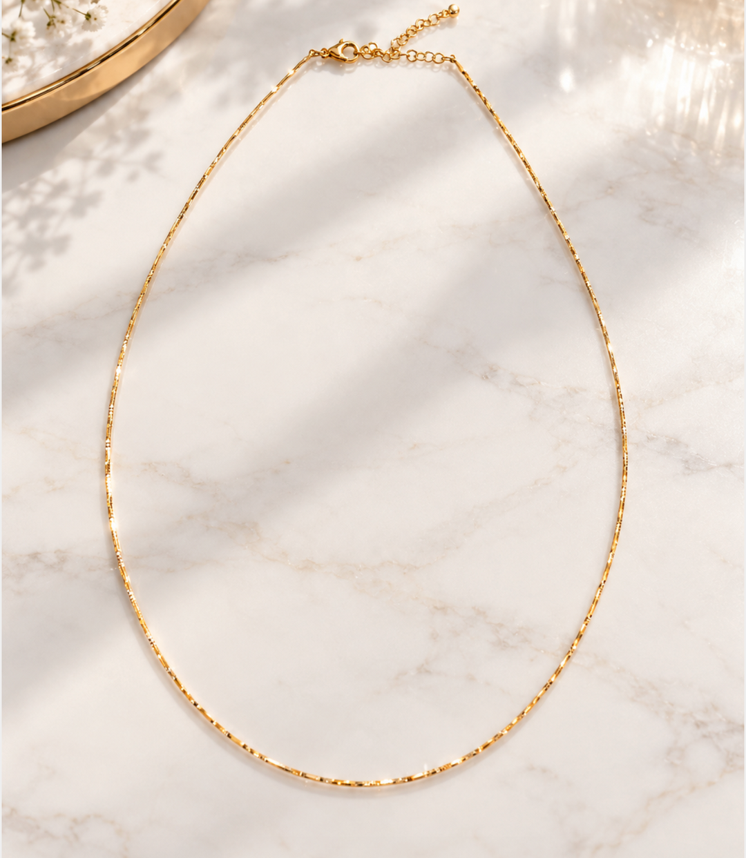 Trina - Twisted Gold Choker Necklace