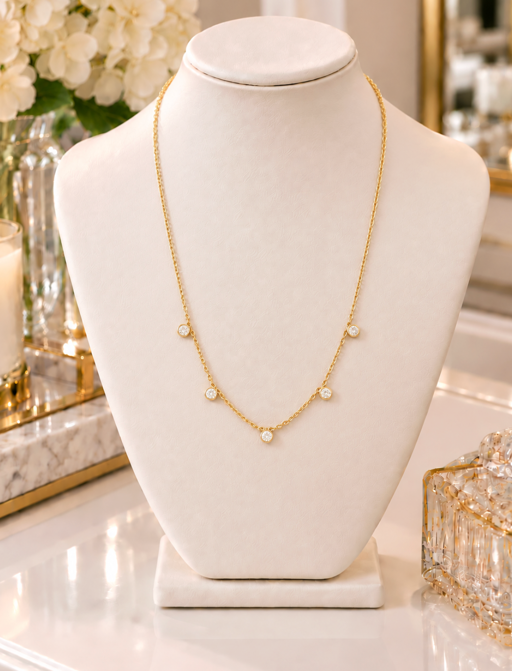 Dainty Rhinestone Necklace