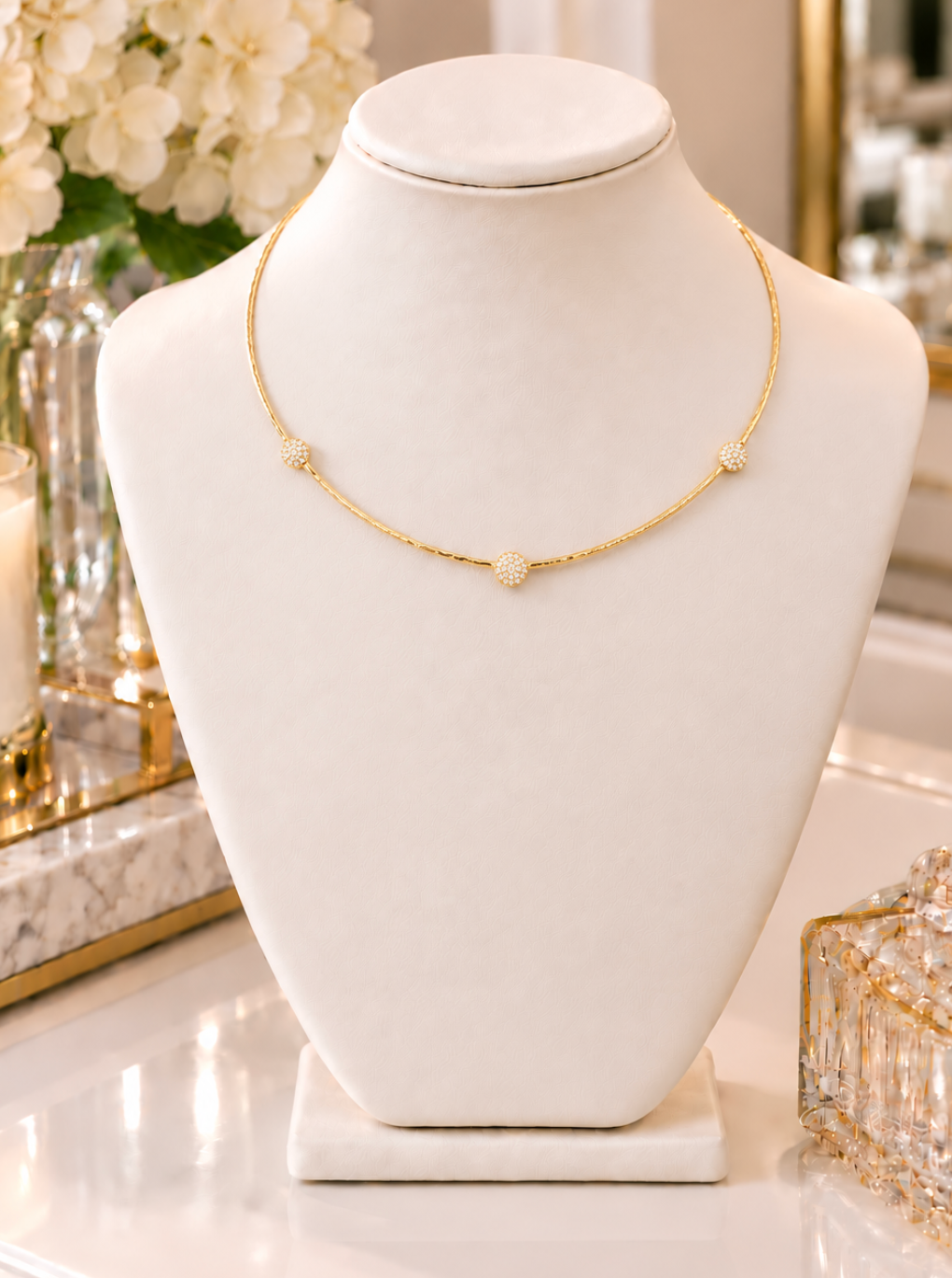 Dainty Rhinestone Necklace