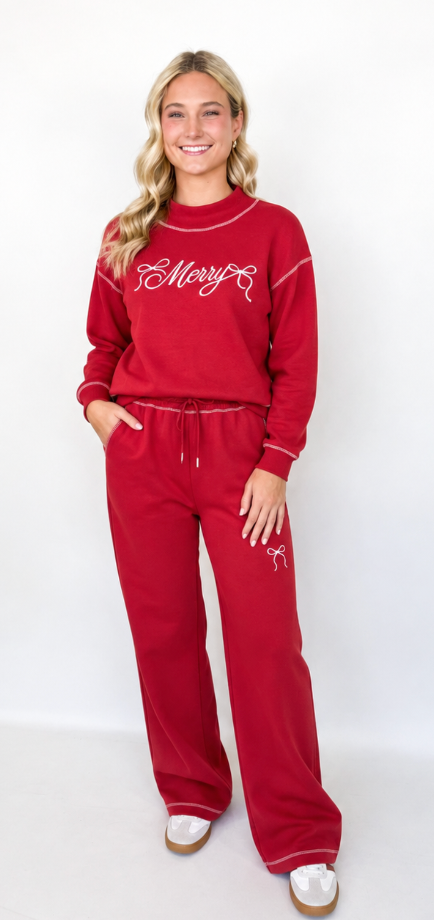 Scripted Merry Pant Set