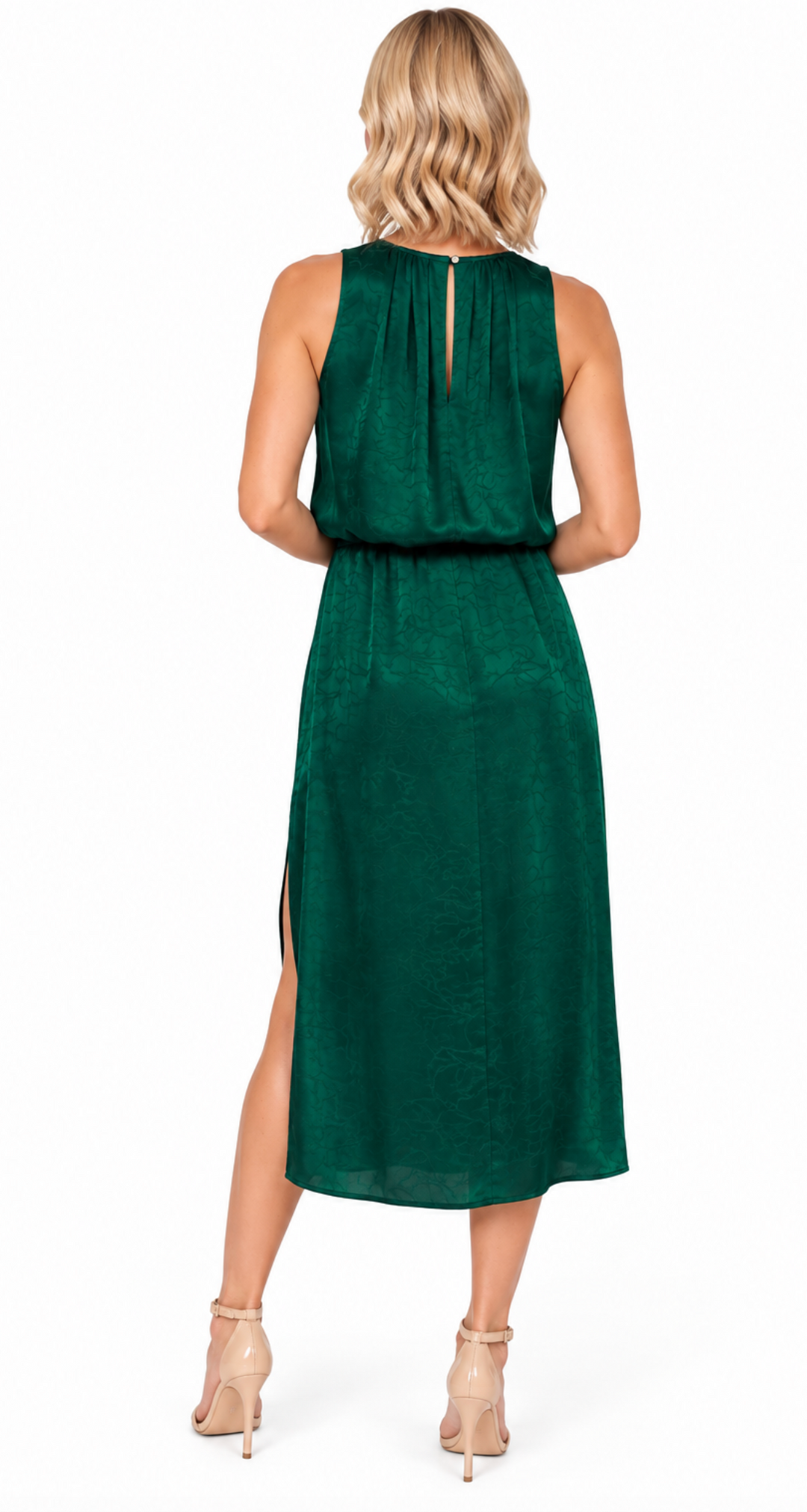 Audrey - Silk Dress (Hunter Green)
