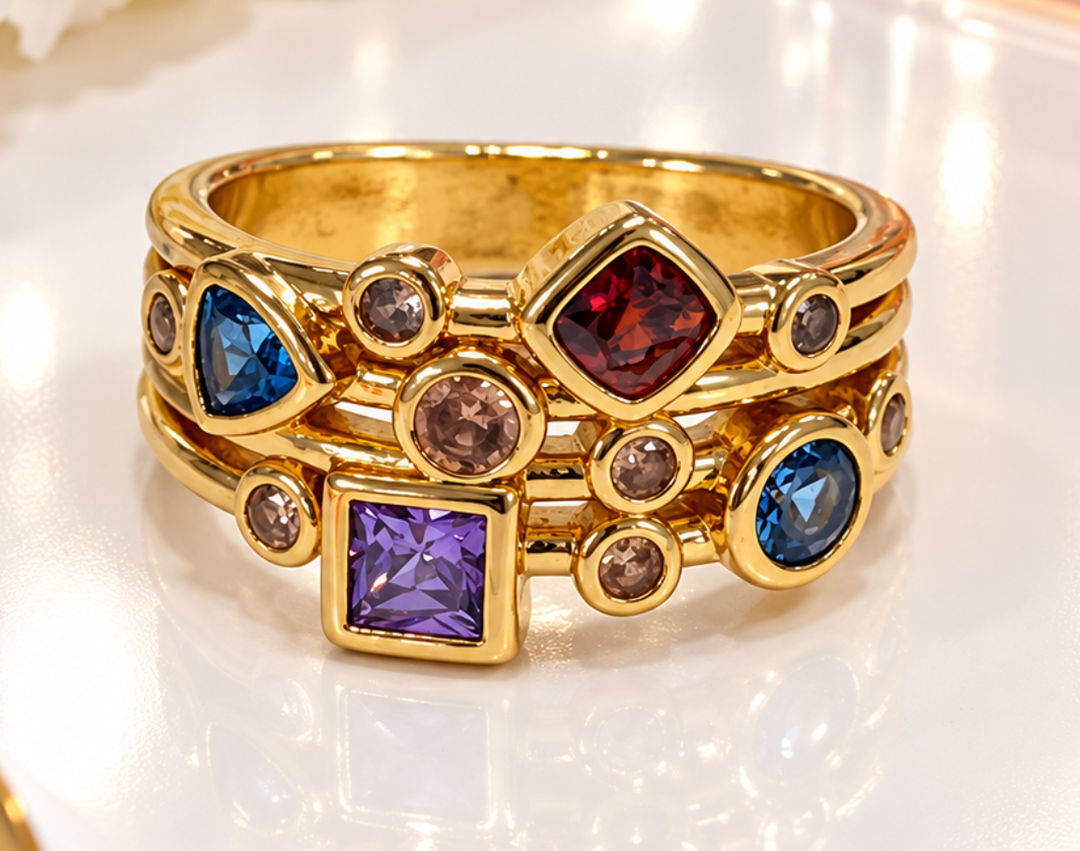Charlotte - Multicolor Gem Ring