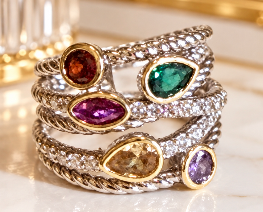 Fiona - Multi Gemstone Ring