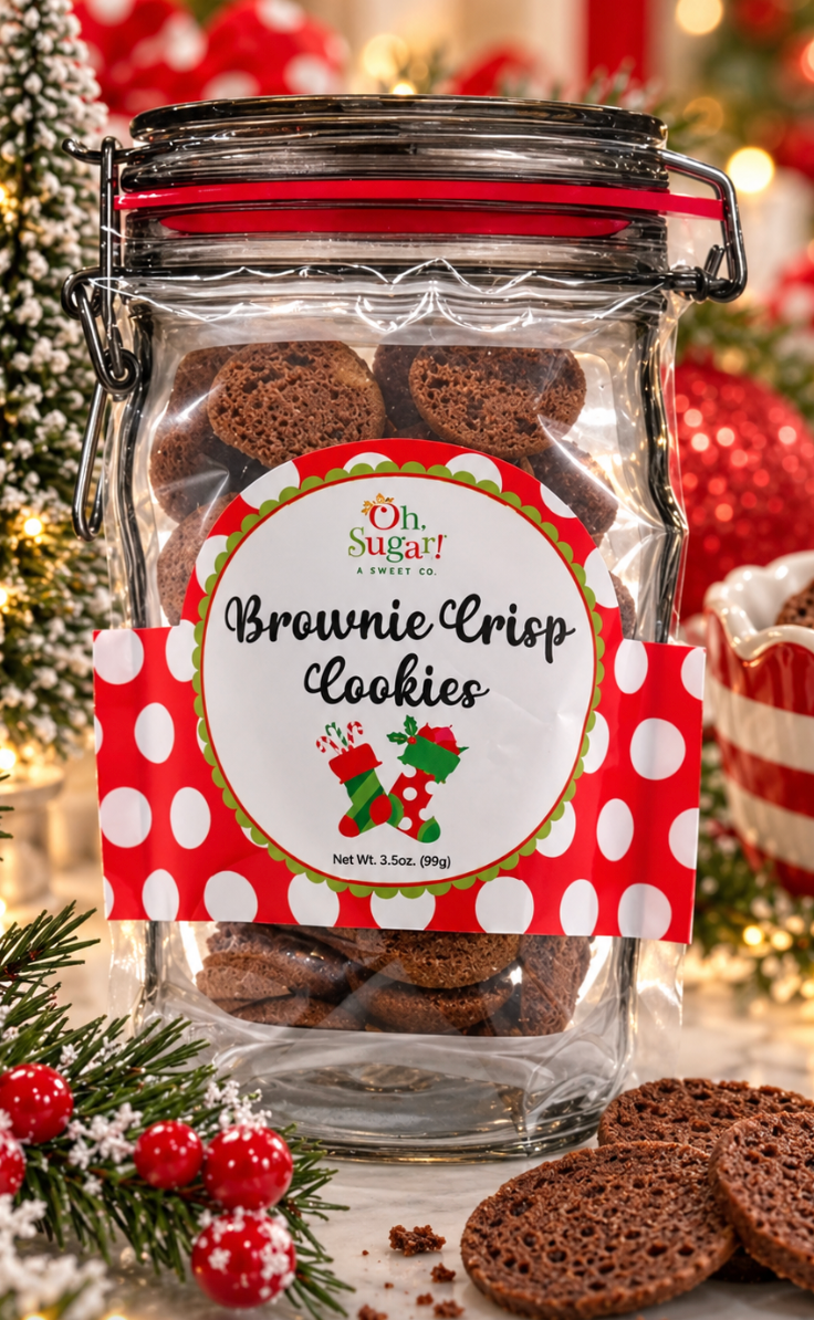 Oh, Sugar! - Cookie Mason Jar Pouches (Brownie Crisp)