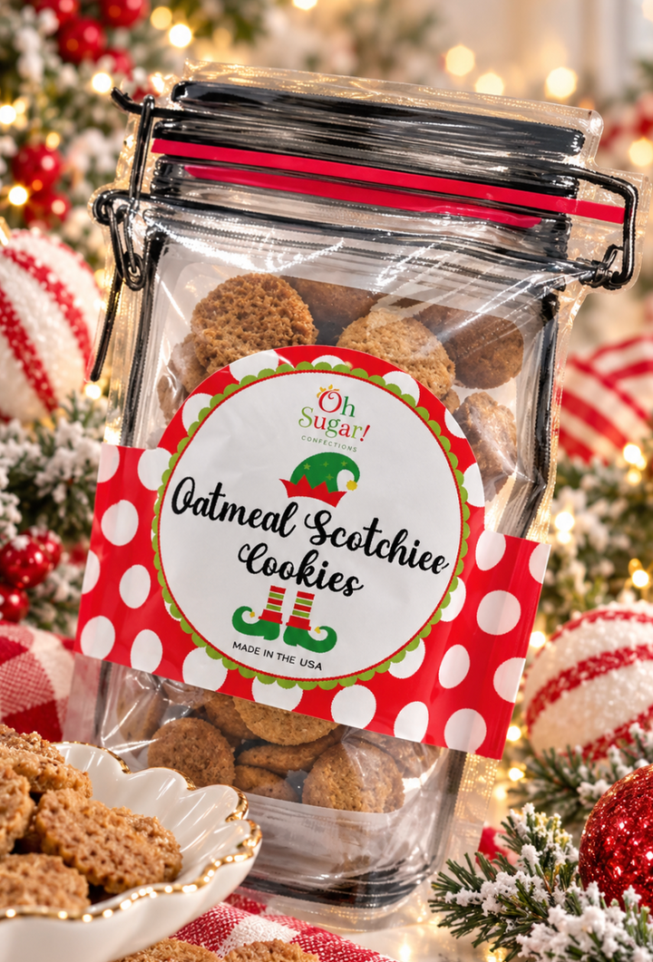 Oh, Sugar! - Cookie Mason Jar Pouches (Oatmeal Scotchies)