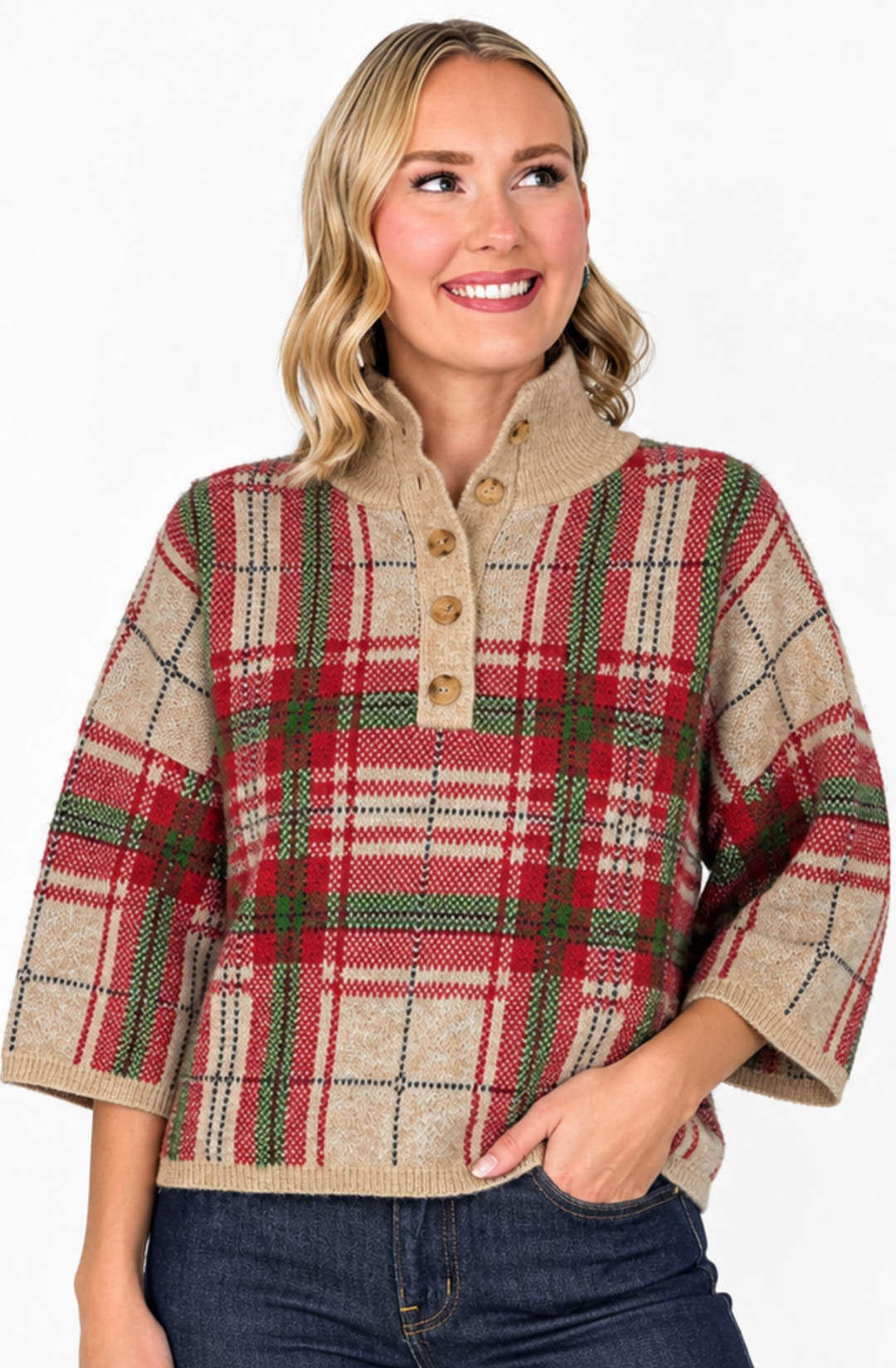 Paula - Plaid Sweater