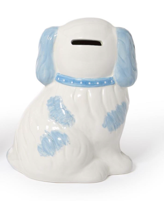 Vintage Dog Bank - Blue