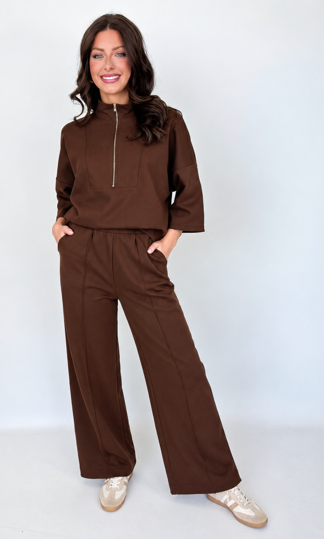 Anna Grace - Brown Pant Set