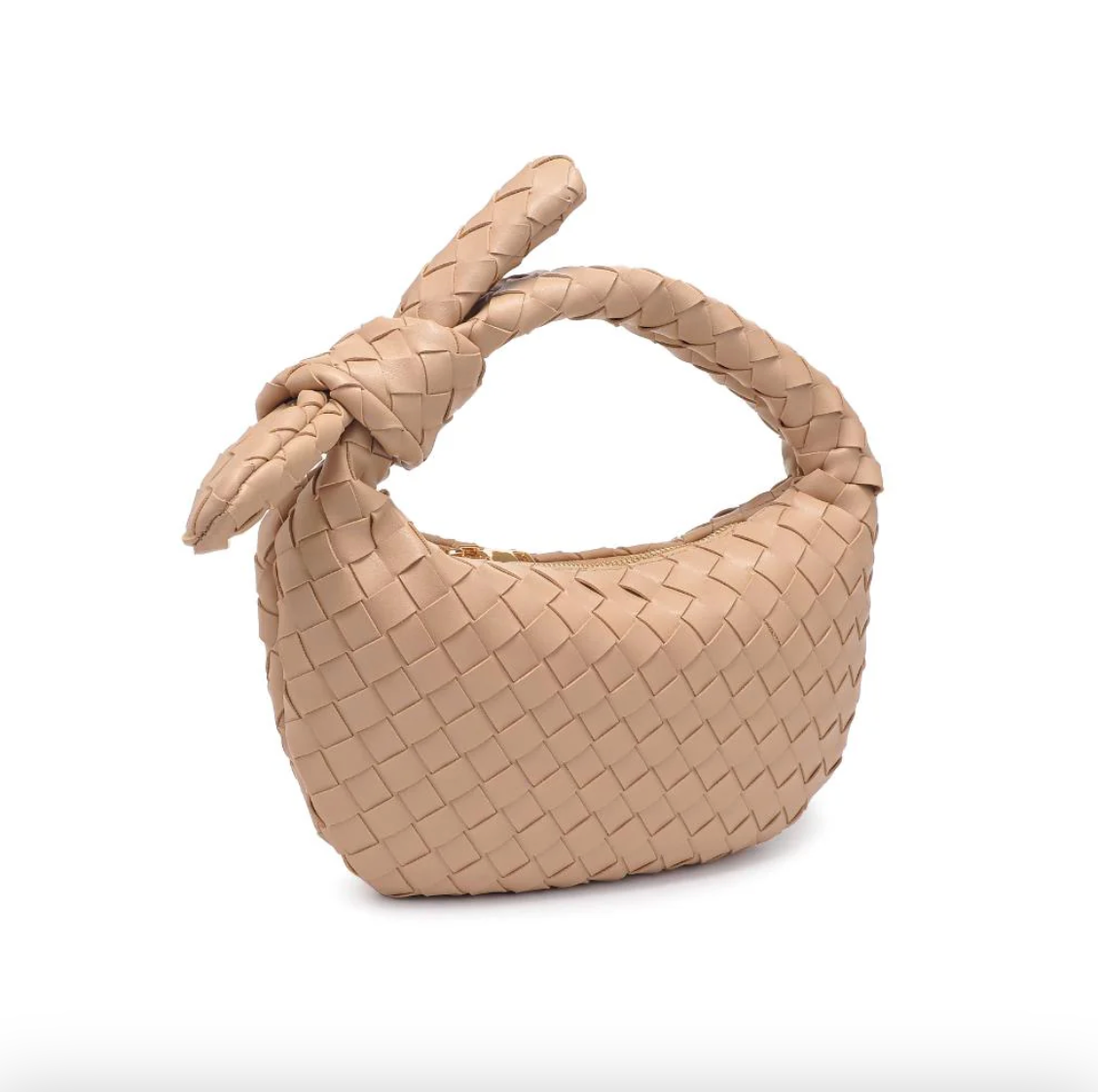 Lizbeth - Woven Knot Clutch (Natural)