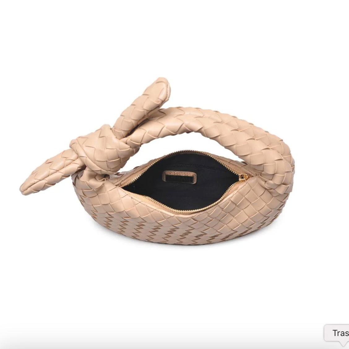 Lizbeth - Woven Knot Clutch (Natural)