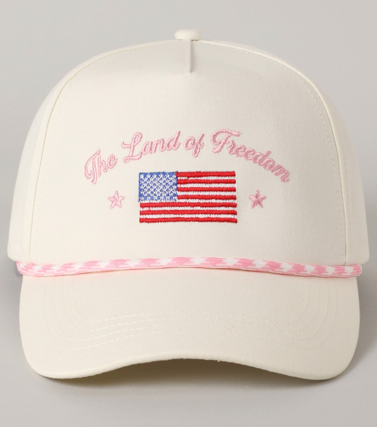 The Land of Freedom Trucker Hat - (Pink)