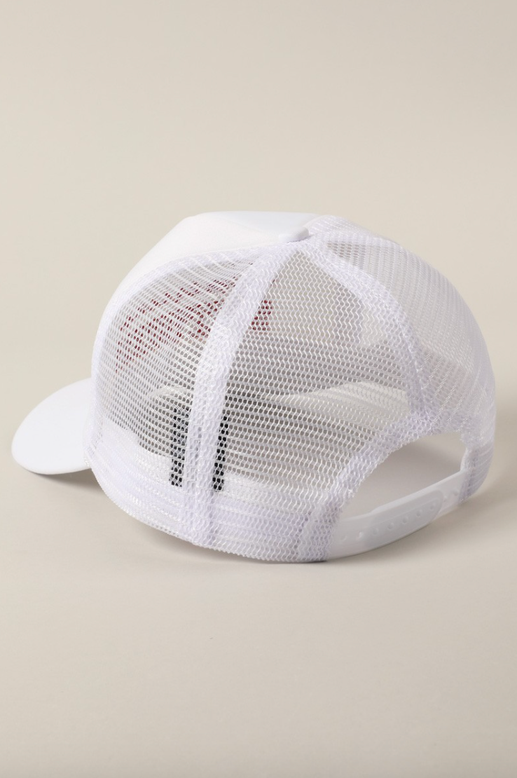 American Sweetheart Trucker Hat - (White)