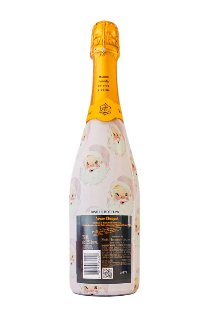 Beau Bottles - Limited Edition Watercolor Pink Santa (Veuve Edition)