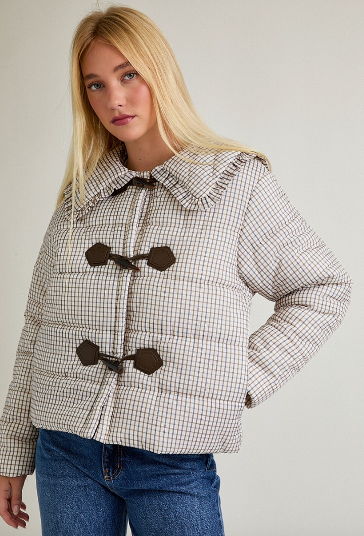 Kendra - Plaid Puffer Jacket