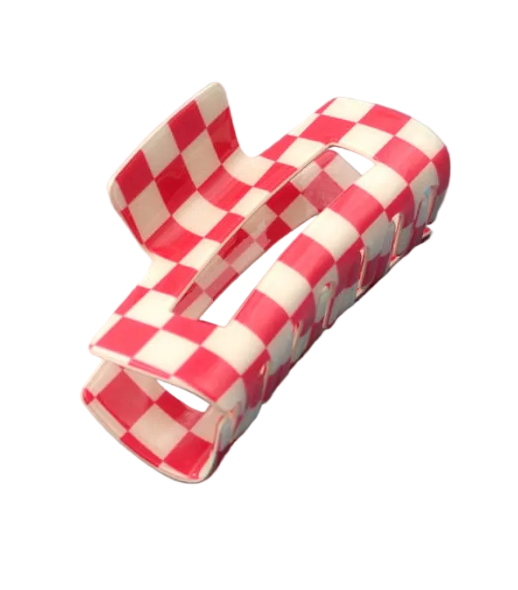 Allison - Checkered Claw Clip