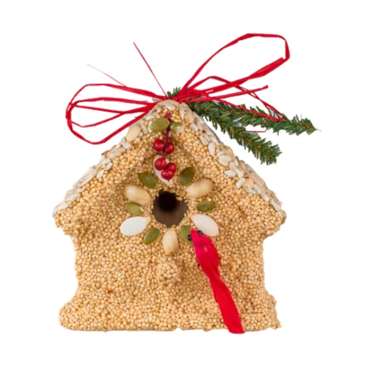 Mr. Bird - Poinsettia Birdie Cottage (Cardinal)