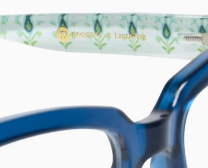 Peepers x Laura Park - Siren - Deep Blue Rosemary White