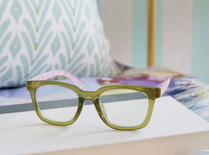 Peepers x Laura Park - To The Max - Green/Rosemary Stripe Pink