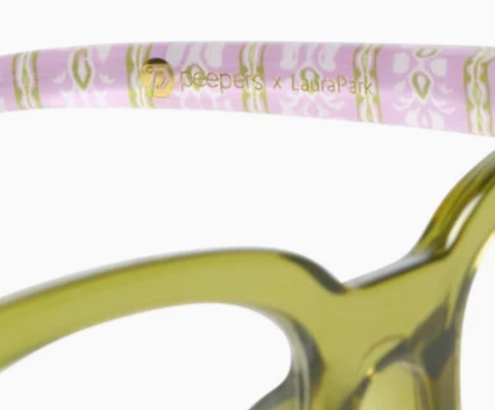 Peepers x Laura Park - To The Max - Green/Rosemary Stripe Pink
