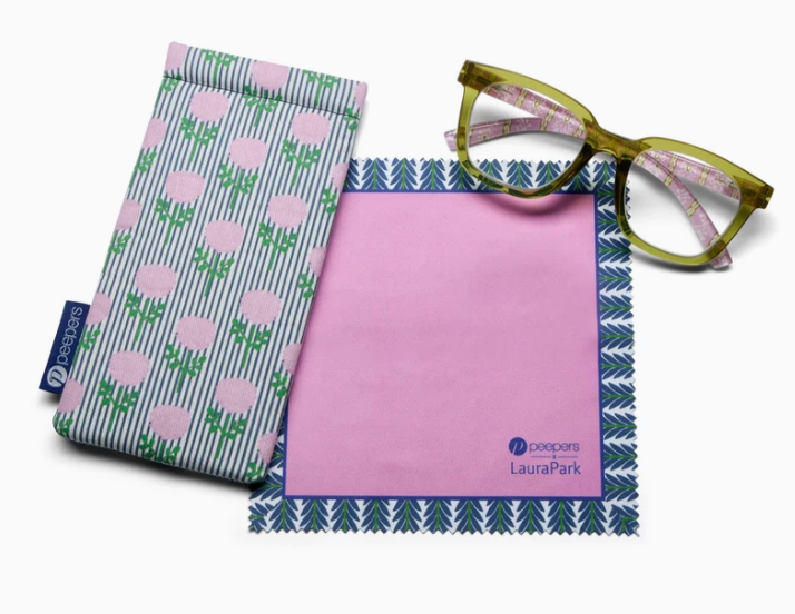 Peepers x Laura Park - To The Max - Green/Rosemary Stripe Pink