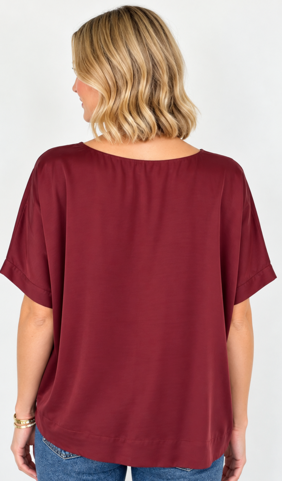 Carlie - Round Neck Oversized Top