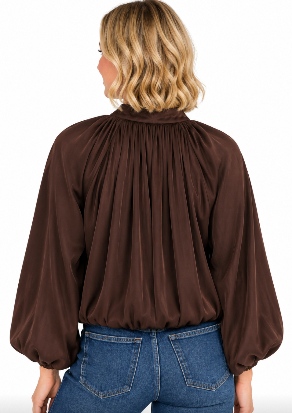 Juliette - Satin Balloon Bomber Jacket