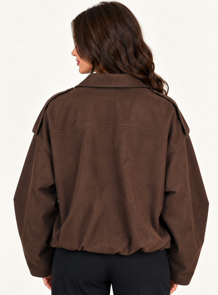 Brooklynn - Brown Suede Jacket