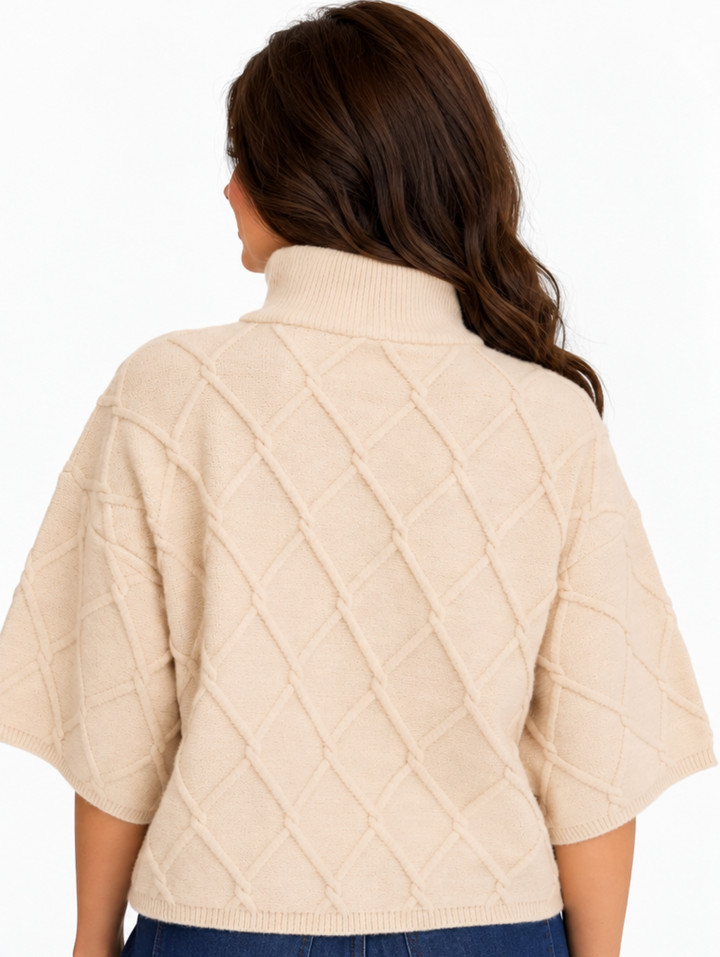 Haddie - Diamond Pattern Sweater