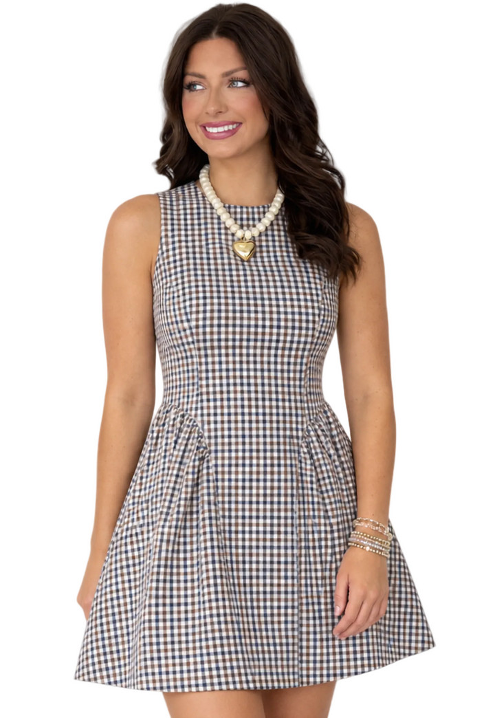 Poppi - Gingham Sleeveless Dress