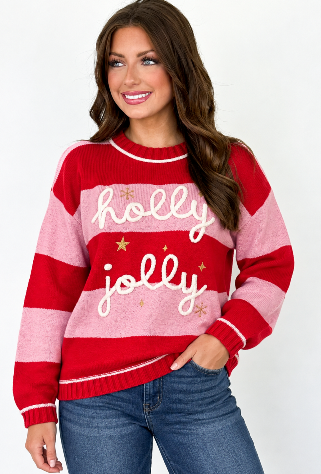 Holly Jolly Striped Sweater