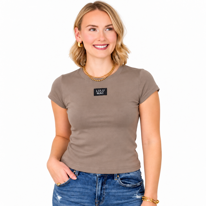 LULU MAC - Baby Doll Top (Dark Taupe)