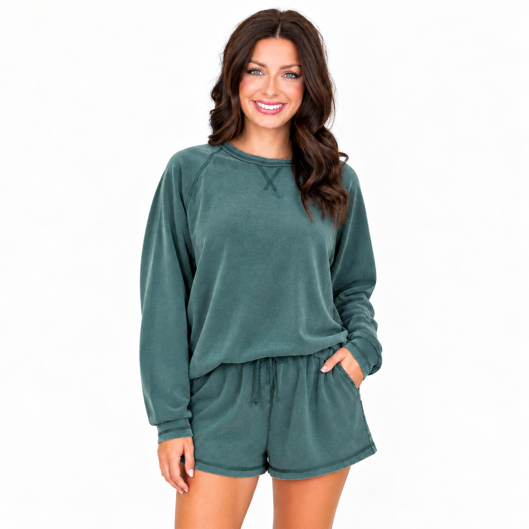 Vanessa - Longsleeve Set (Dark Green)
