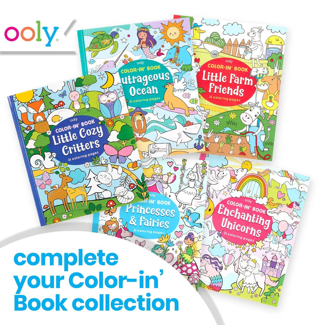 OOLY - Color-in' Book Princess & Fairies