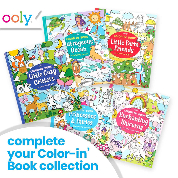 OOLY - Color-in' Book Princess & Fairies