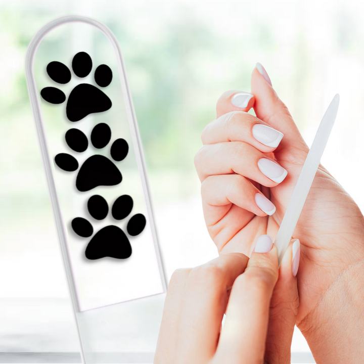 Glass Nail File - Paw Print