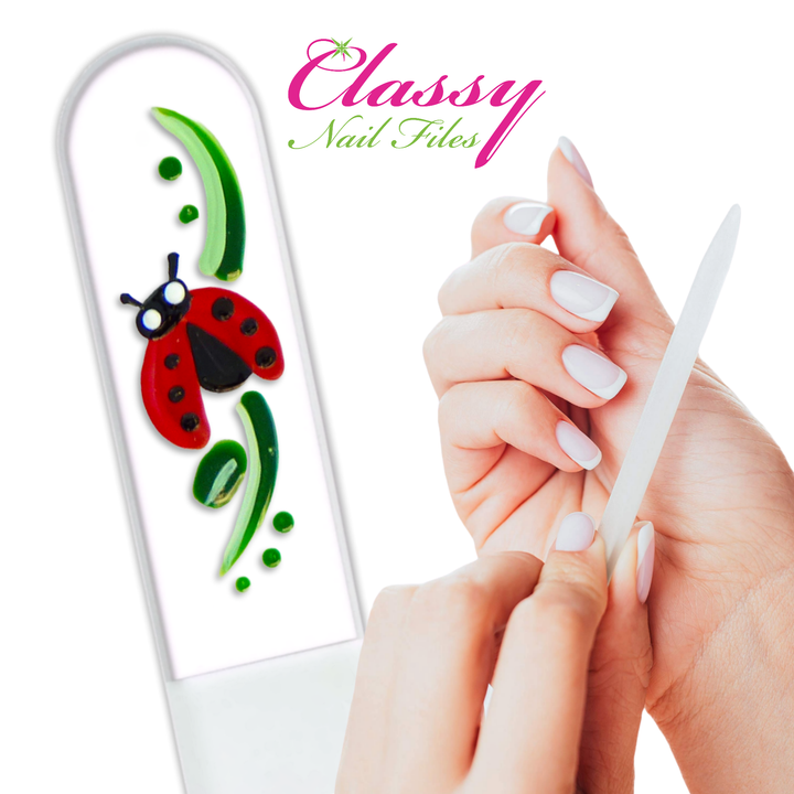 Glass Nail File - Ladybug