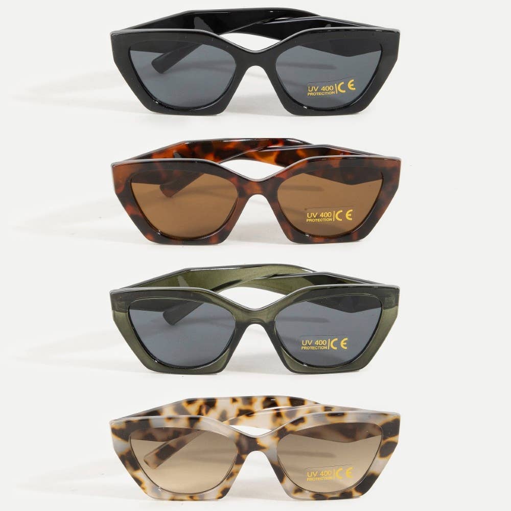 Amber -  Semi Cat Eye Sunglasses