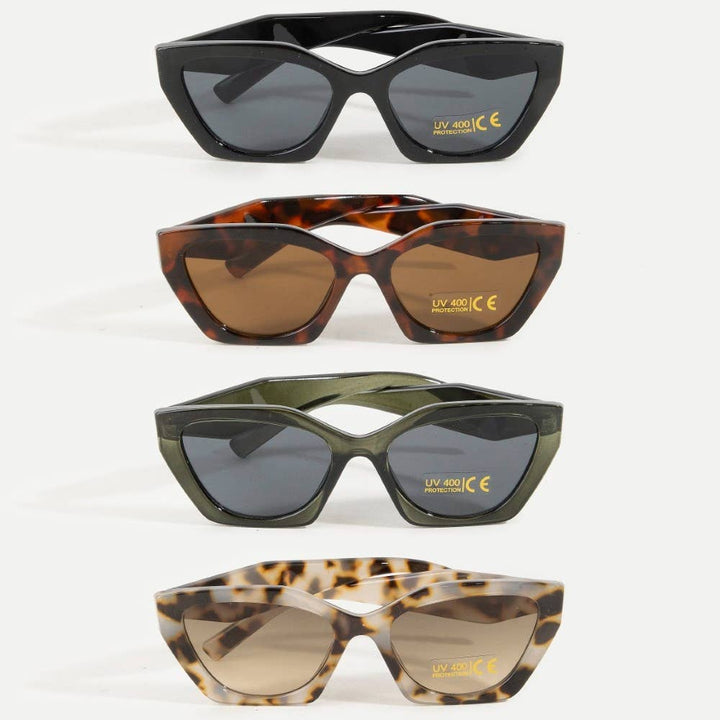 Amber -  Semi Cat Eye Sunglasses