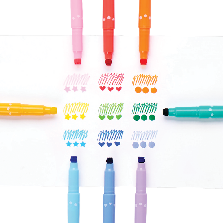 OOLY - Confetti Stamp Double-Ended Markers