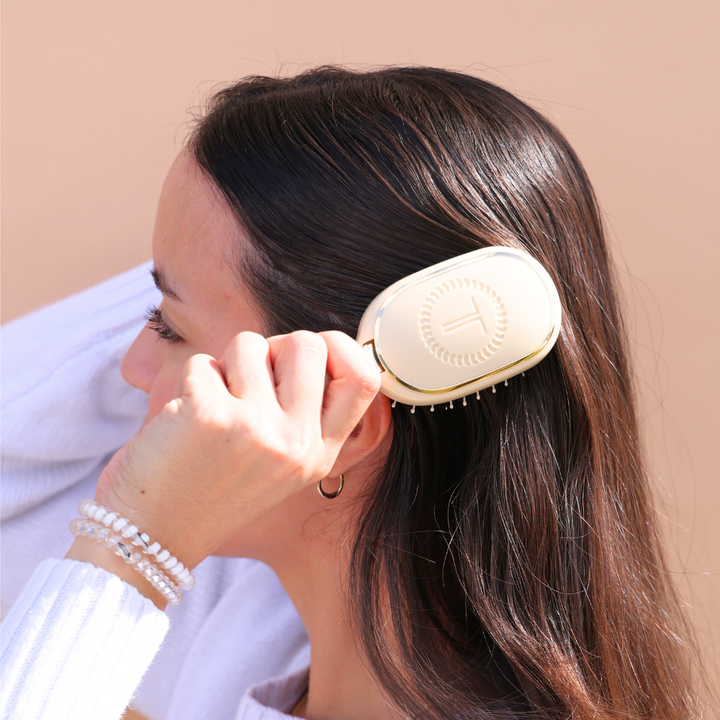 Teleties - Mini Boar Brush | Tan