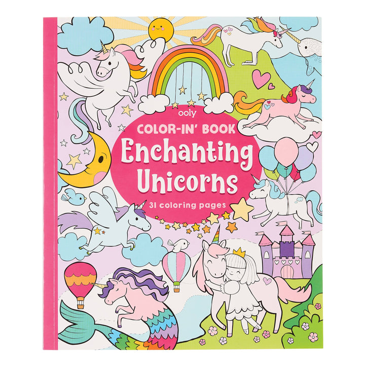 OOLY - Color-in' Book - Enchanting Unicorns