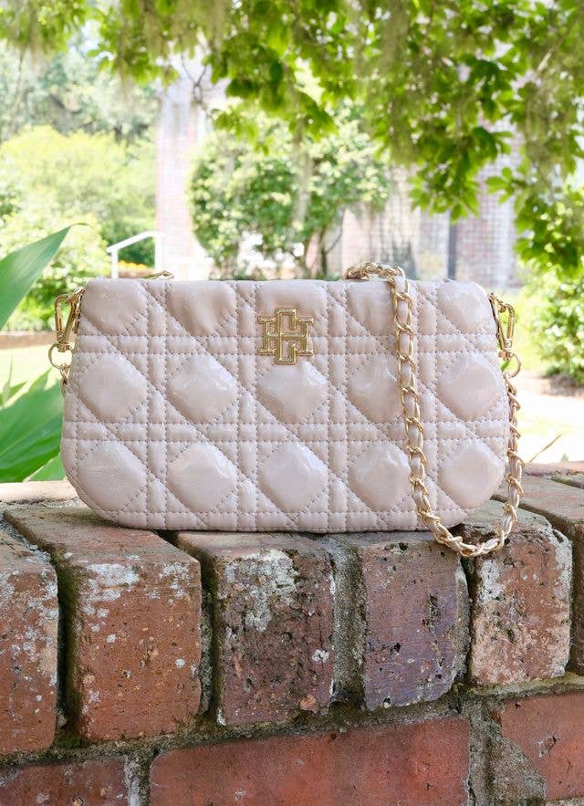Livi - Quilted Crossbody (Nude)