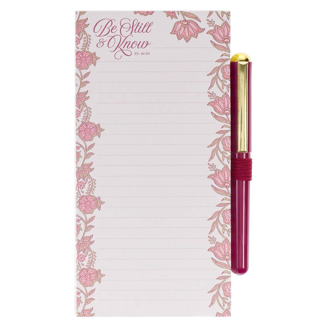Be Still Magnetic Notepad w/pen