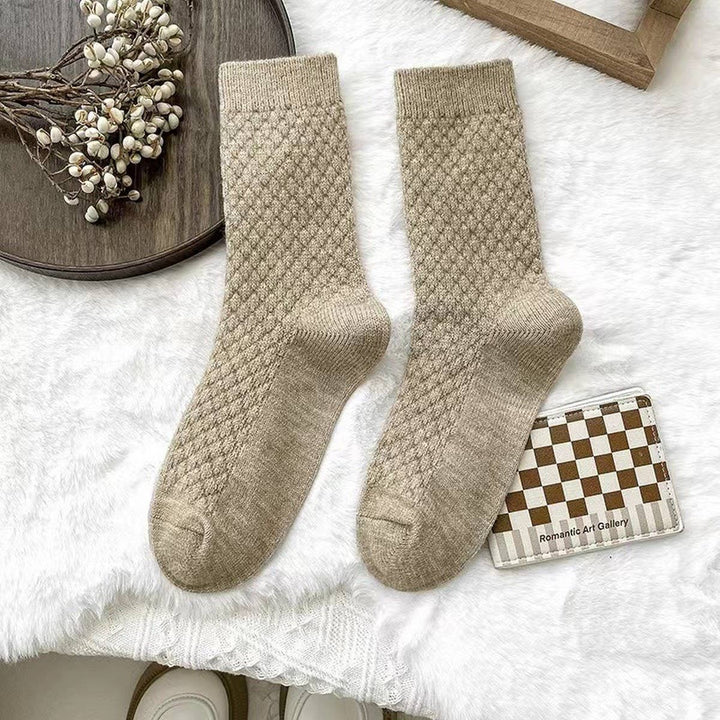 Textured Cozy Crew Socks