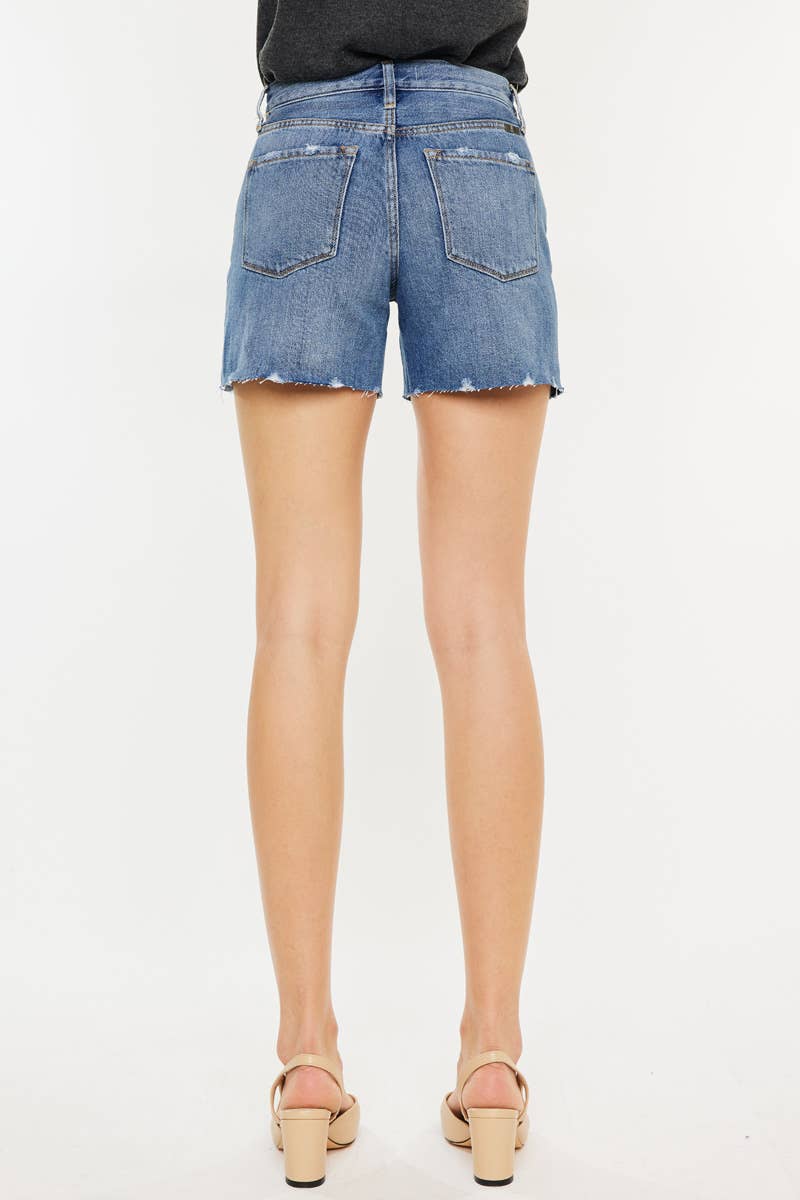 Randi - High Rise Denim Shorts
