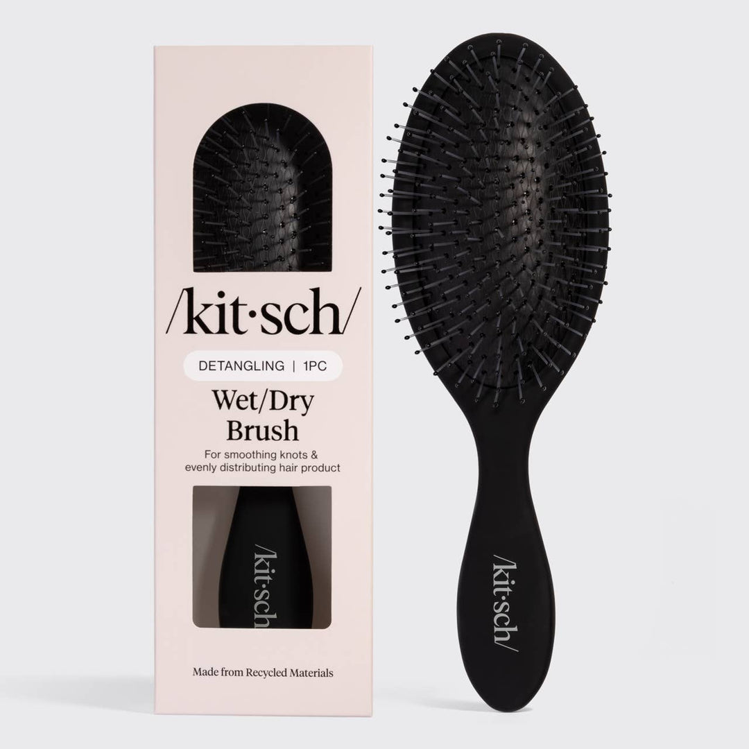 Kitsch - Recycled Plastic Wet/Dry Brush - Black