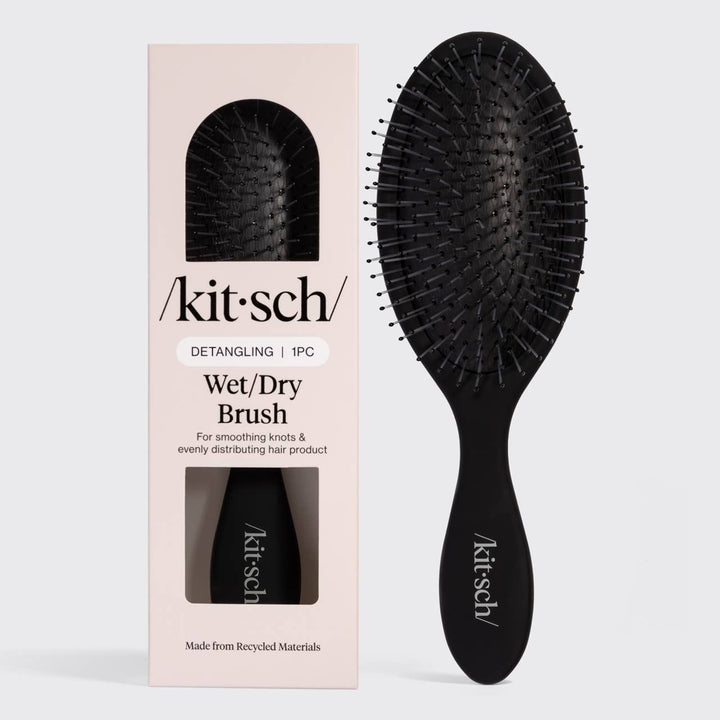Kitsch - Recycled Plastic Wet/Dry Brush - Black